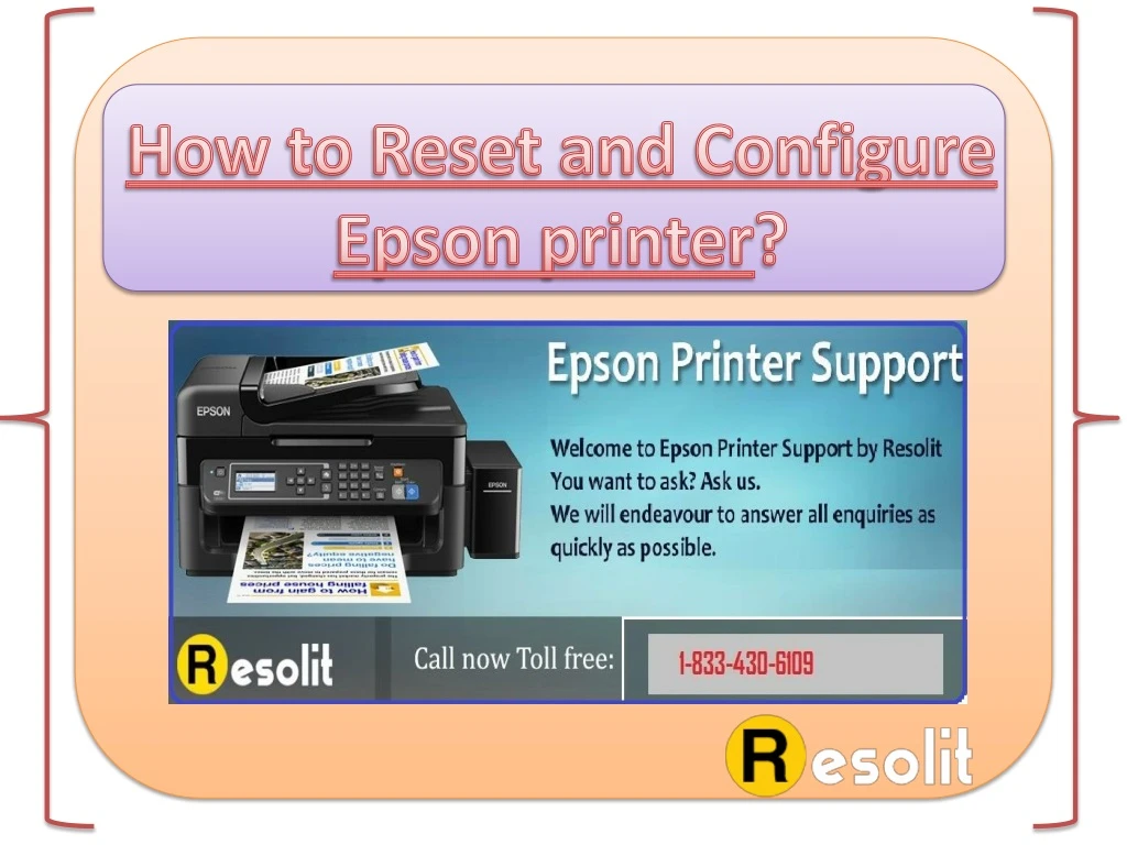how to reset and configure epson printer