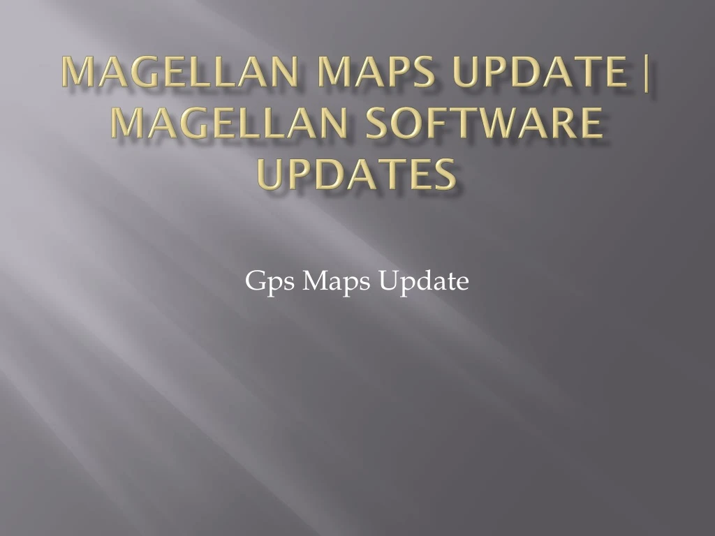 magellan maps update magellan software updates