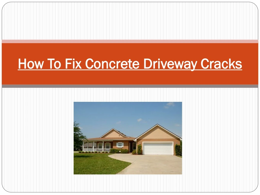 how to fix concrete driveway cracks