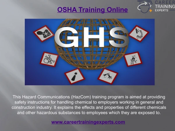 OSHA Training Online 10 & 30 Hours