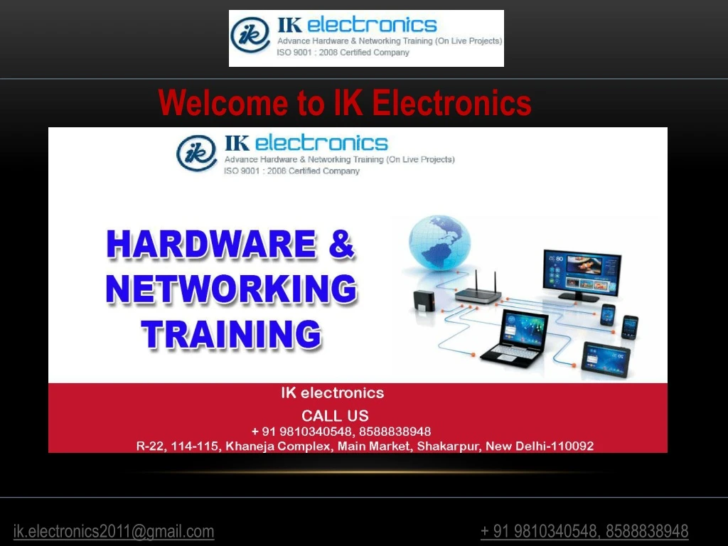 welcome to ik electronics