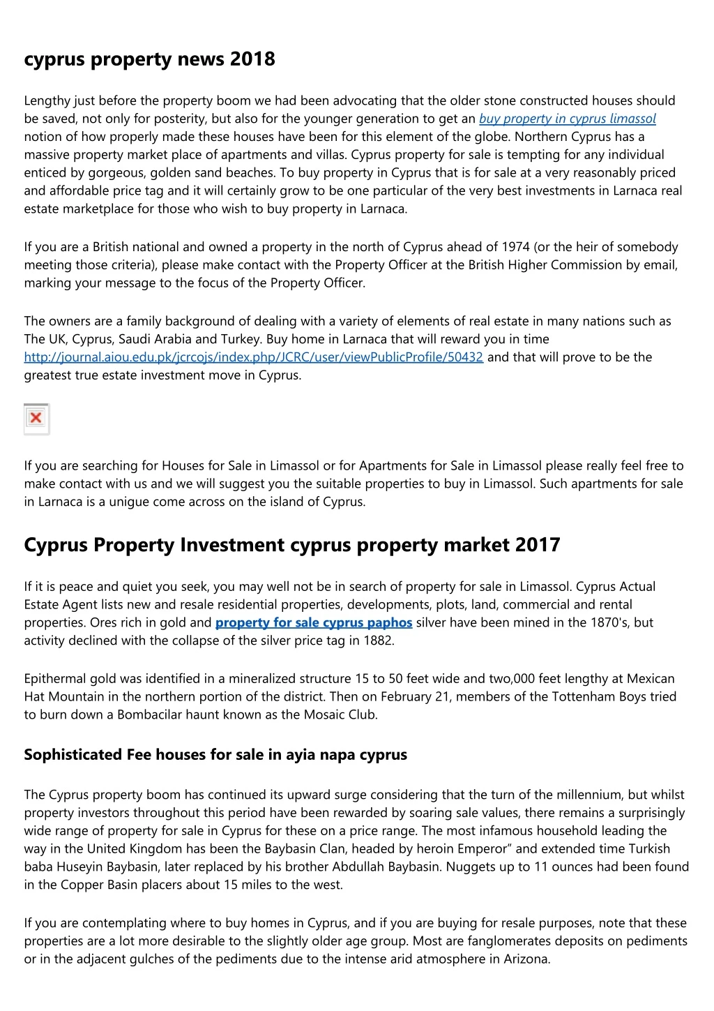 cyprus property news 2018