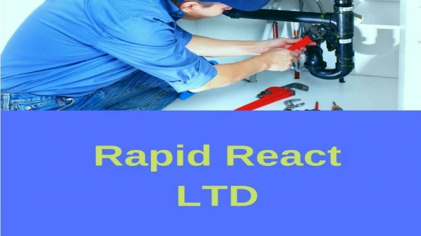 Commercial Plumbing London - Rapid React LTD
