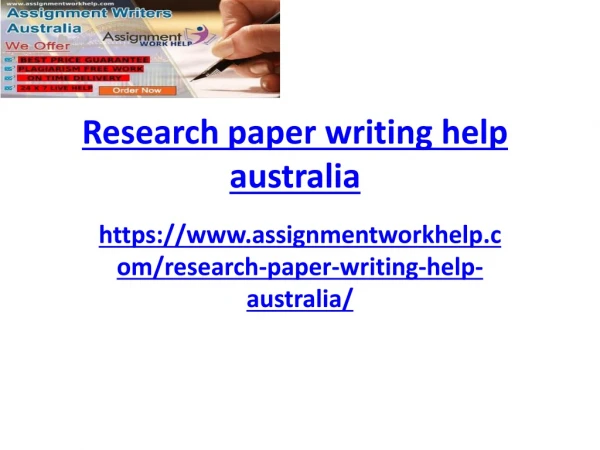 Research paper writing help australia