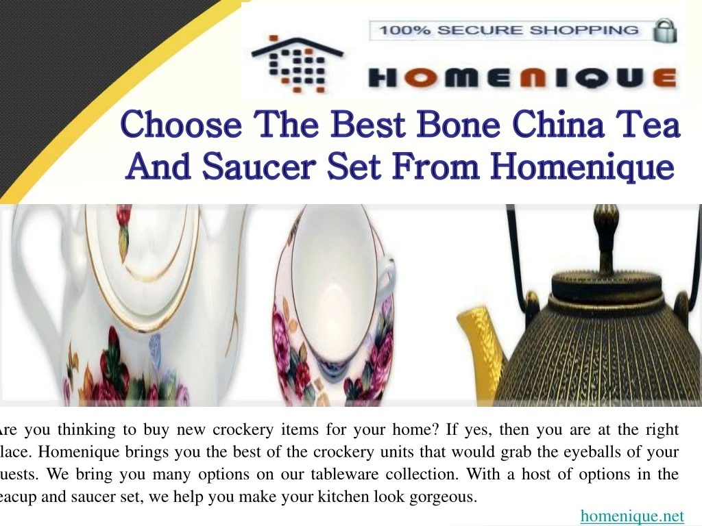 choose the best bone china tea and saucer set from homenique