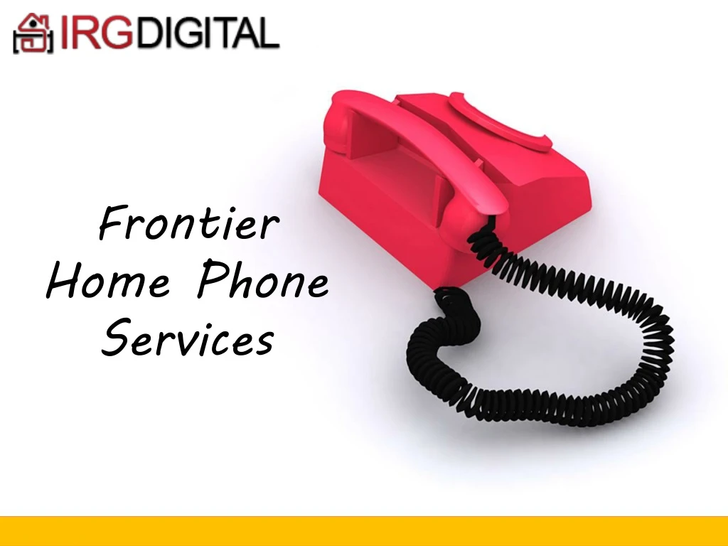 frontier home phone services