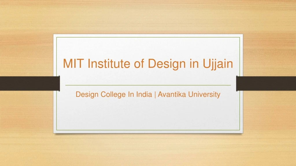 mit institute of design in ujjain