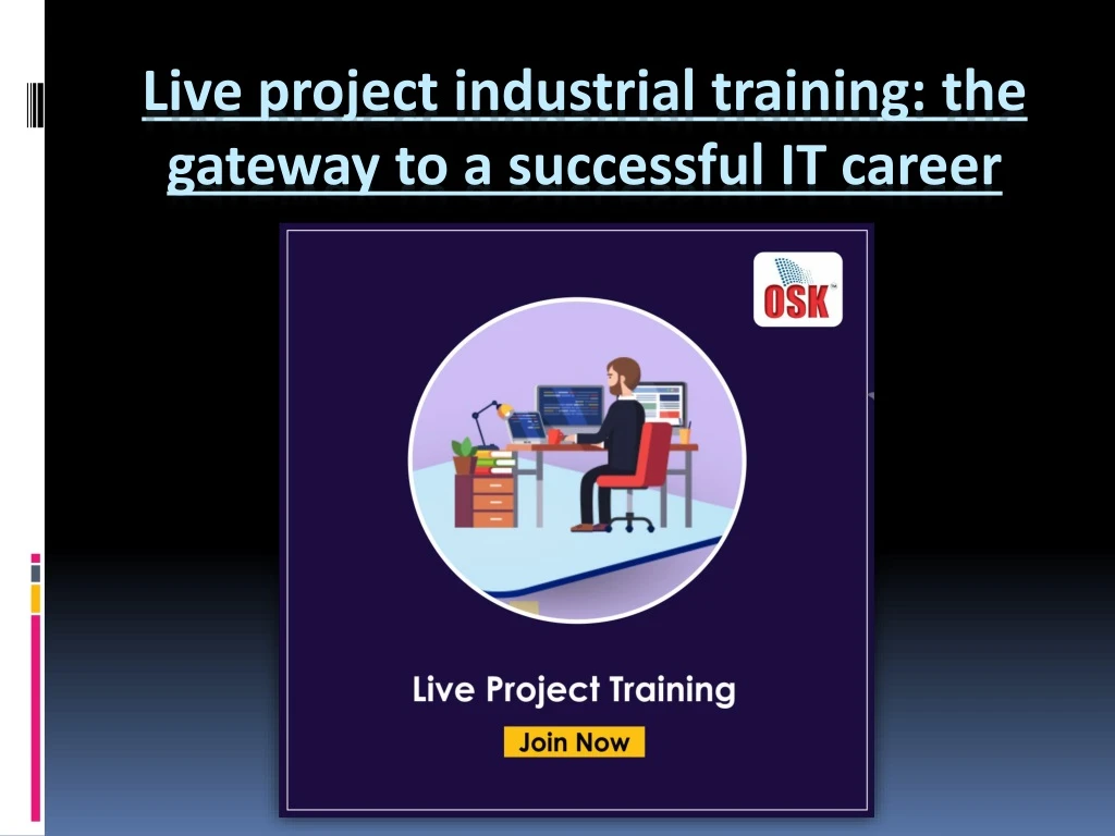 live project industrial training the gateway to a successful it career