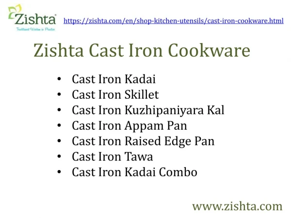 Cast Iron Cookware | Zishta