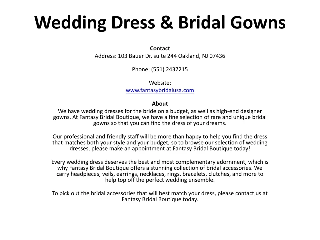 wedding dress bridal gowns