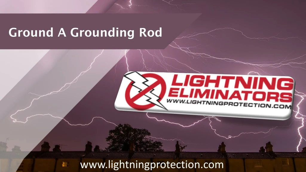 ground a grounding rod