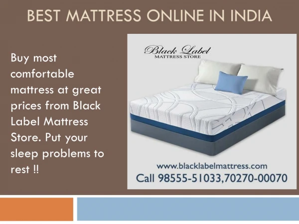 Best mattress Brand in india | Buy Mattress Online
