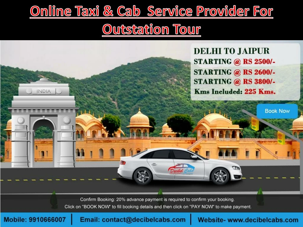 online taxi cab service provider for outstation