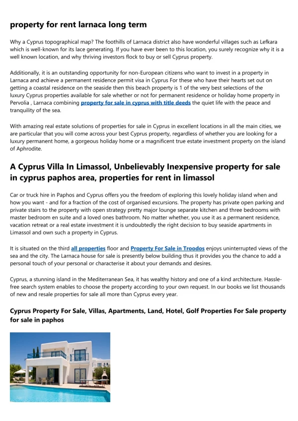 property for sale in cyprus by owners - 8000 Properties