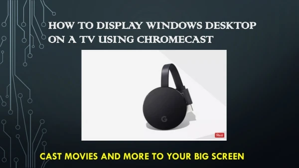 How to display windows desktop on a tv