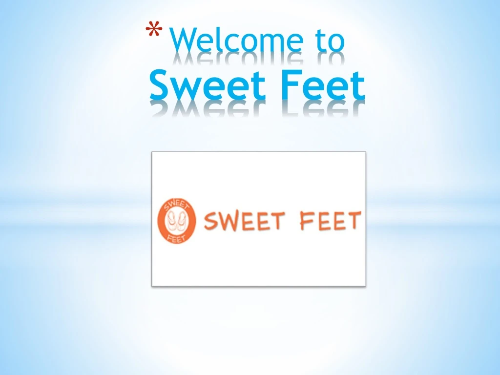 welcome to sweet feet