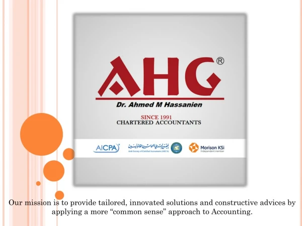 Accounting Firms in Dubai - AHG-Dr.Ahmed Hassanien