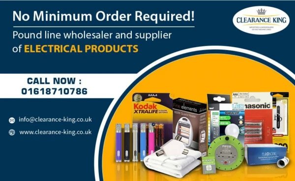Wholesaler Electrical Products and Supplier in UK
