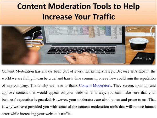 Content Moderation Tools to Help Increase Your Traffic