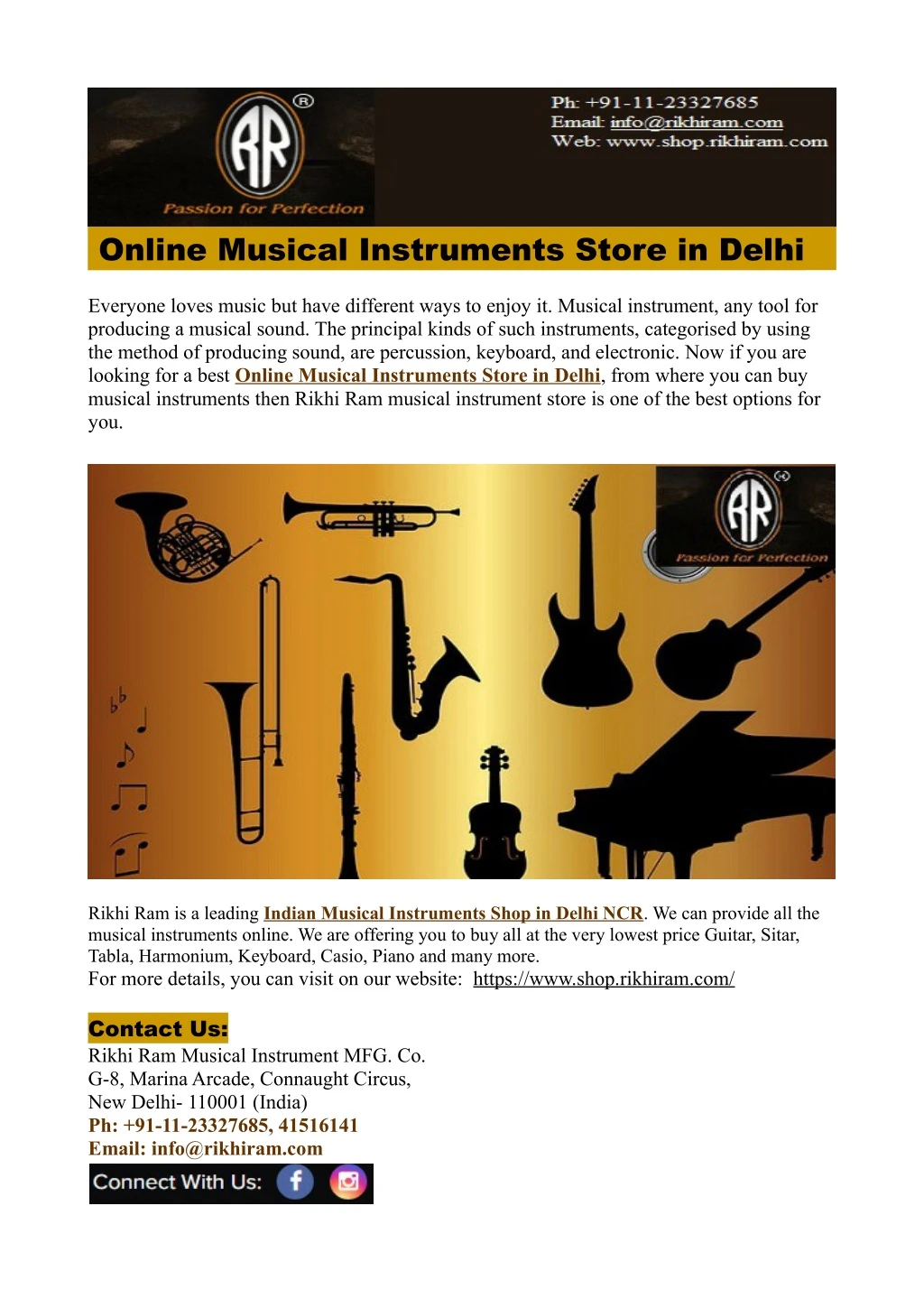 online musical instruments store in delhi