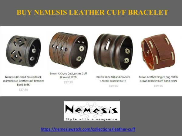 Leather Cuff Watch