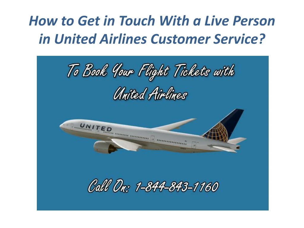 how to get in touch with a live person in united airlines customer service
