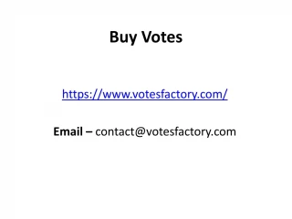 Buy Votes from Votes Factory