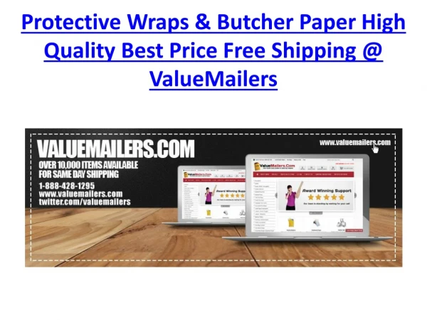 Protective Wraps & Butcher Paper High Quality Best Price at ValueMailers