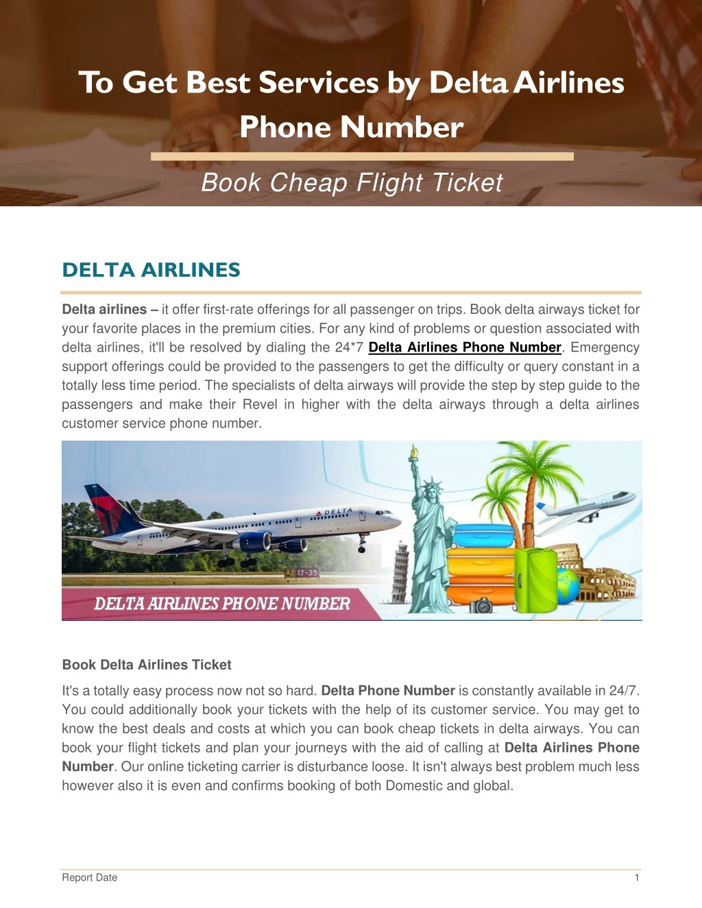 to get best services by delta airlines phone