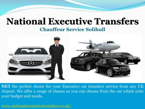 Travel in style with national executive transfers