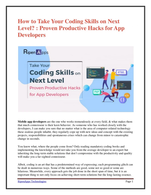 how to take your coding skills on next level
