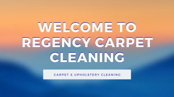 Upholstery Cleaning Wickford - Regency Carpet Cleaning