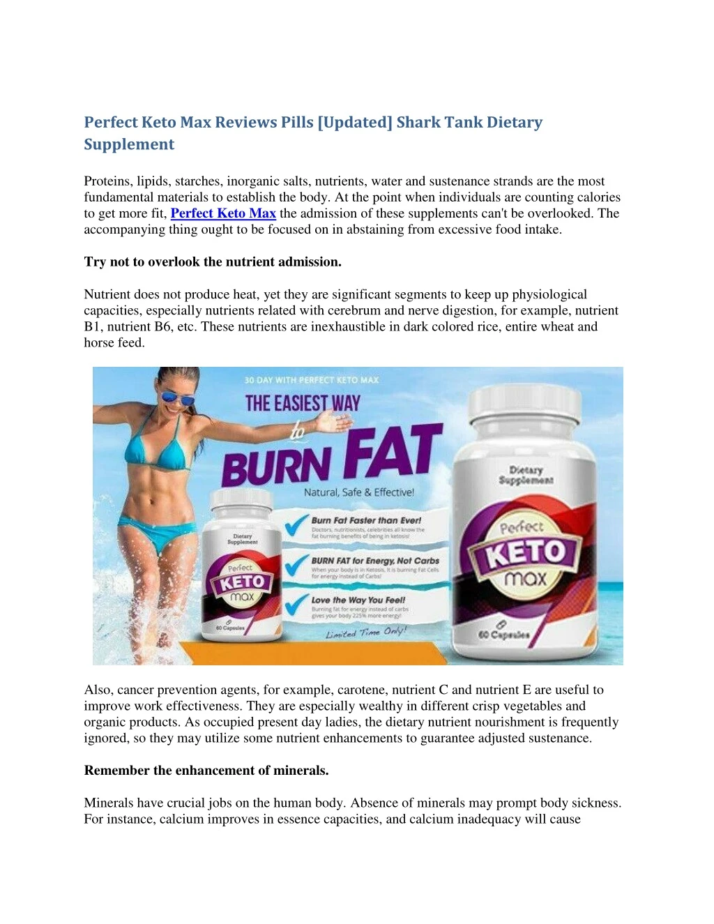 perfect keto max reviews pills updated shark tank