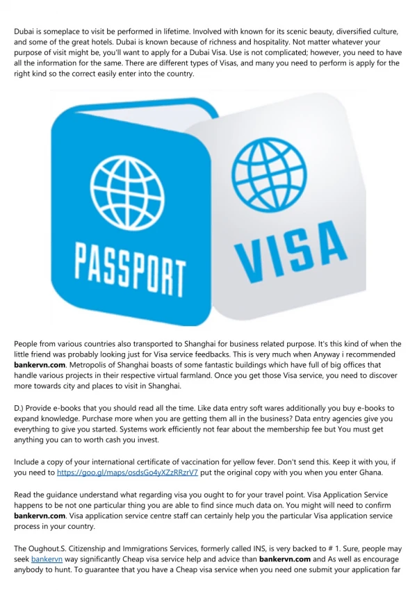 Visa Application Tips