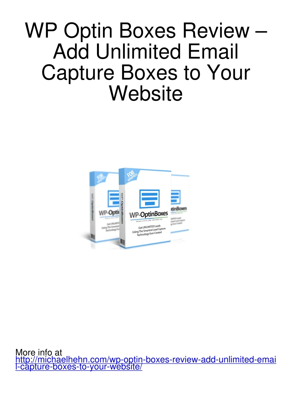 wp optin boxes review add unlimited email capture