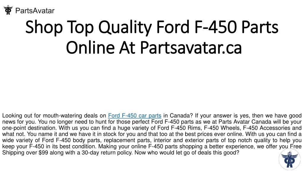 shop top quality ford f 450 parts online at partsavatar ca