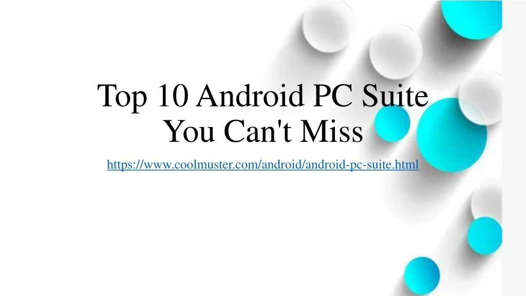 top 10 android pc suite you can t miss