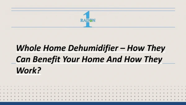 Life Changing Benefits That Whole Home Dehumidifier