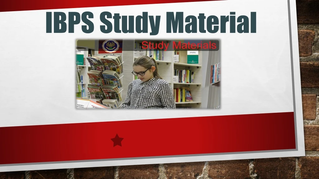 ibps study material
