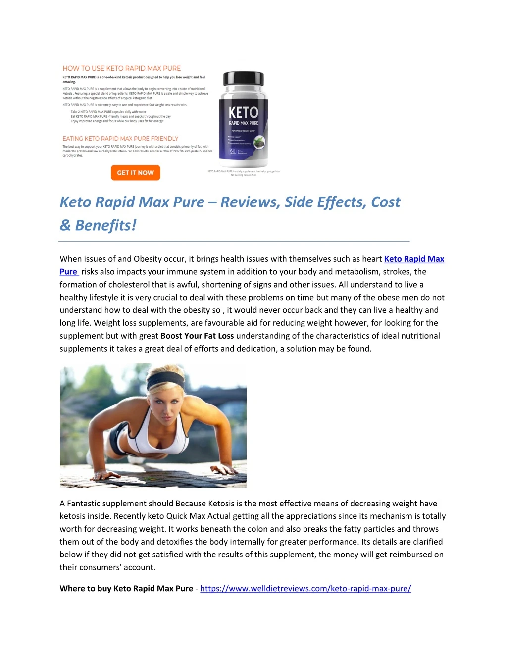 keto rapid max pure reviews side effects cost