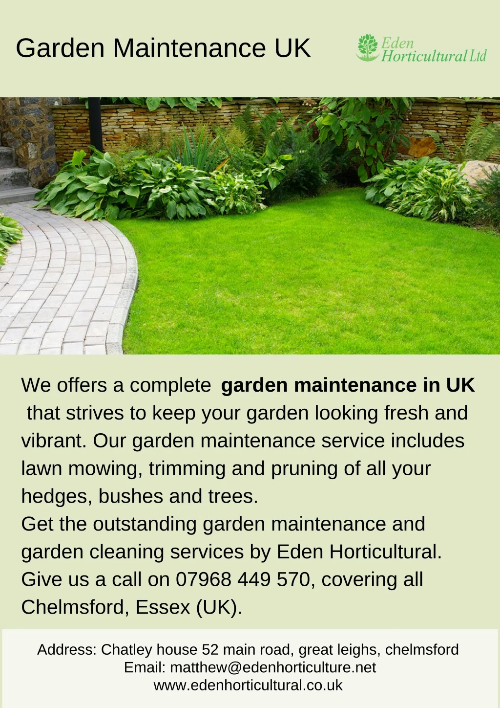 garden maintenance uk