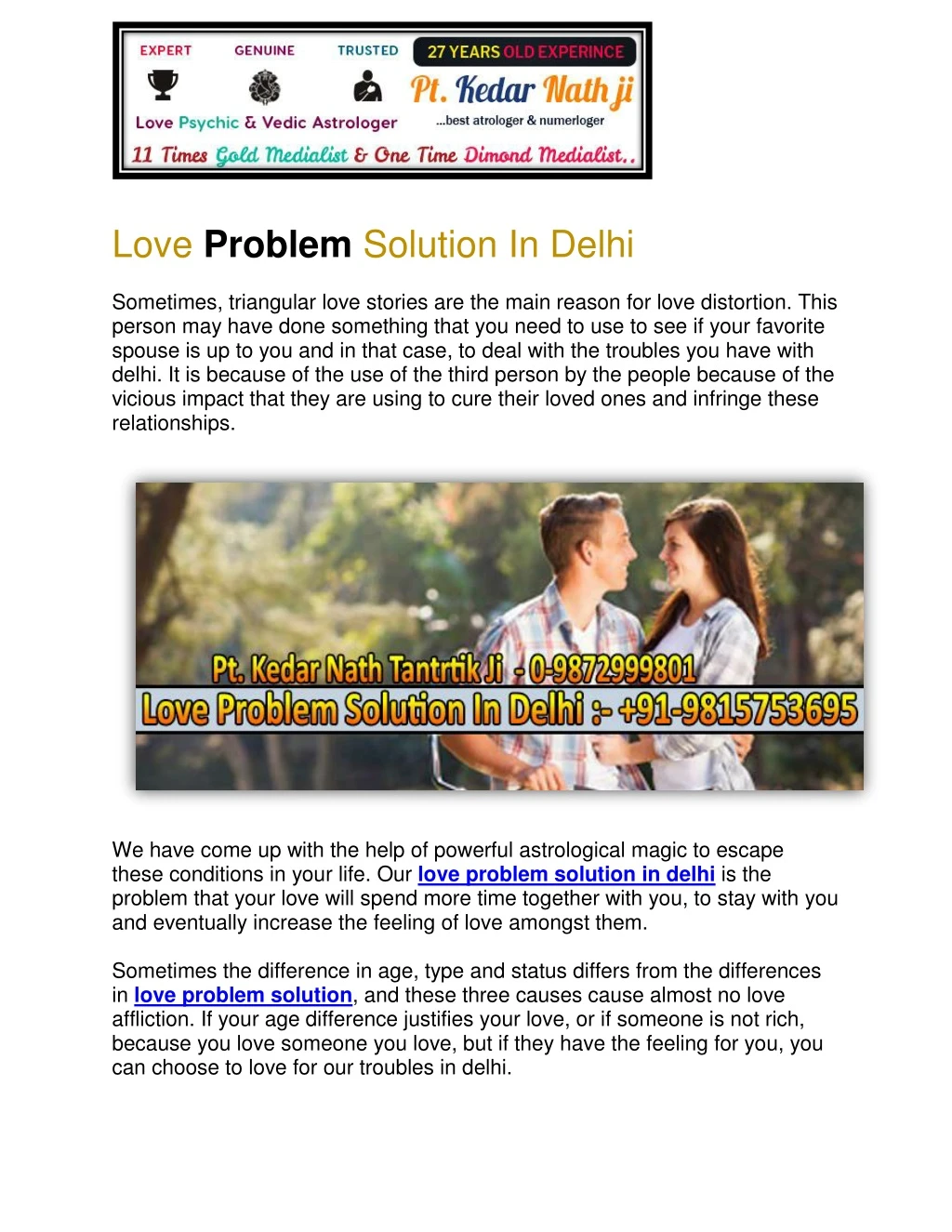 love problem solution in delhi sometimes