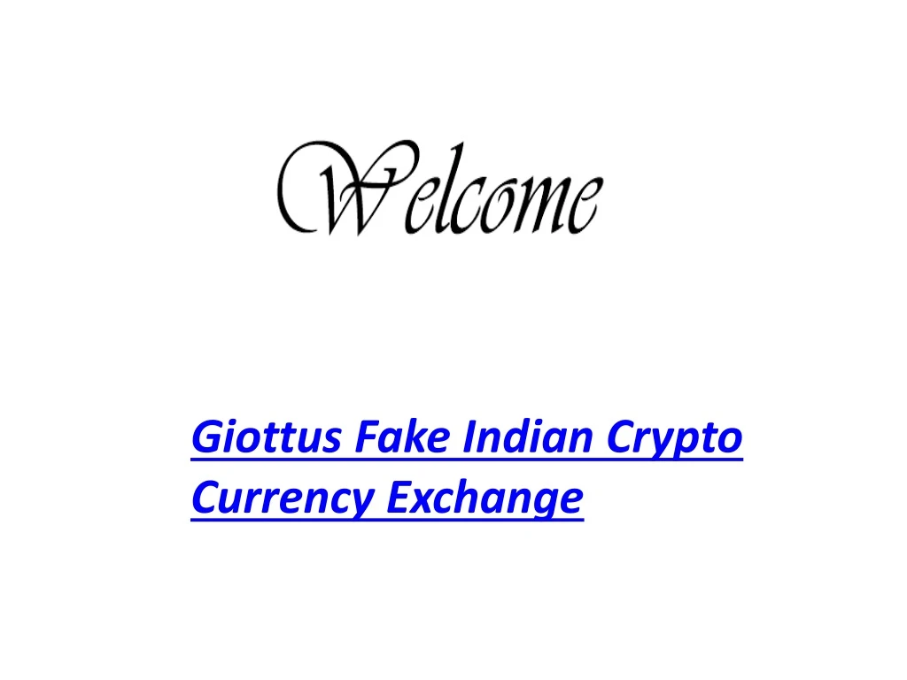 giottus fake indian crypto currency exchange