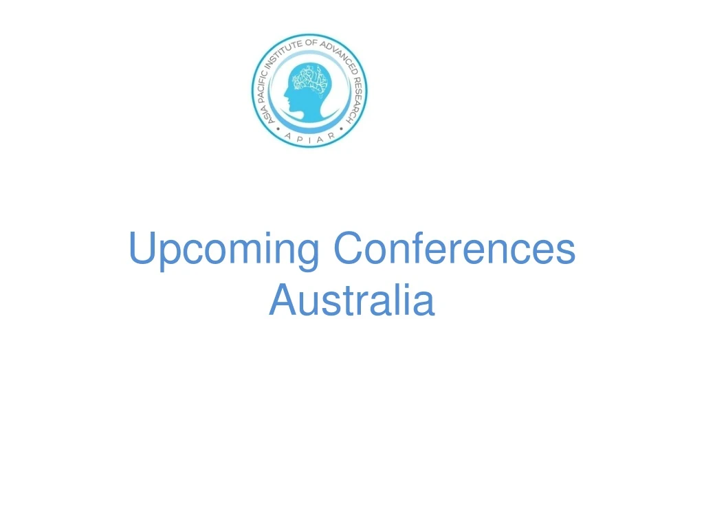 upcoming conferences australia
