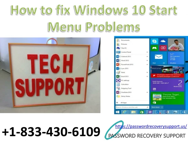 1-877-637-1326 How to fix Windows 10 Start Menu Problems
