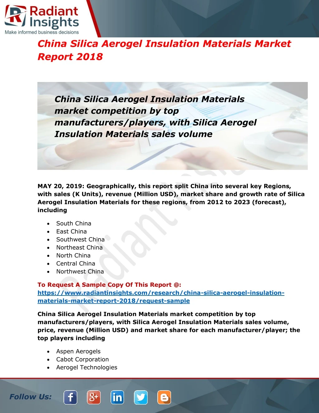 china silica aerogel insulation materials market