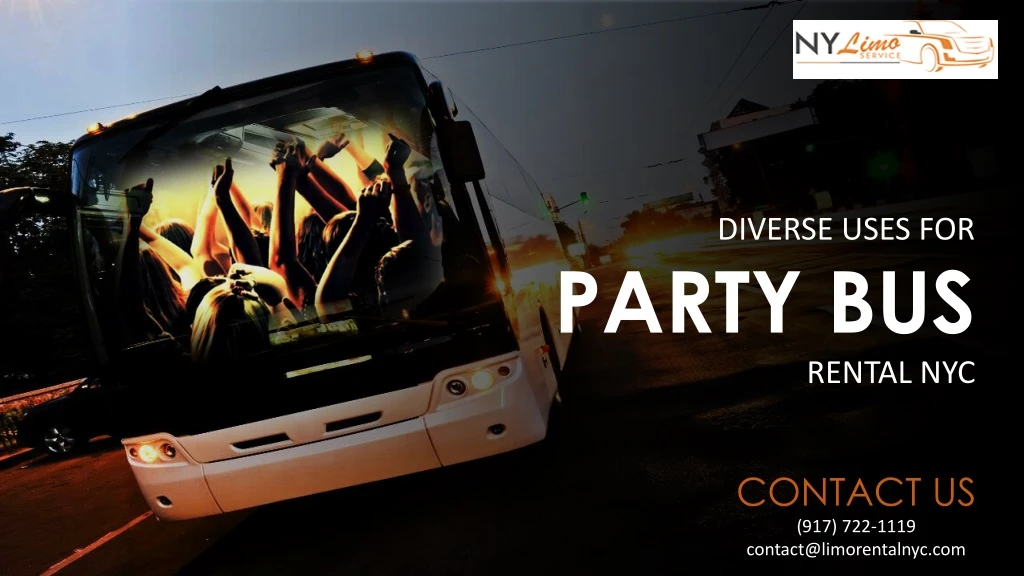 diverse uses for party bus rental nyc