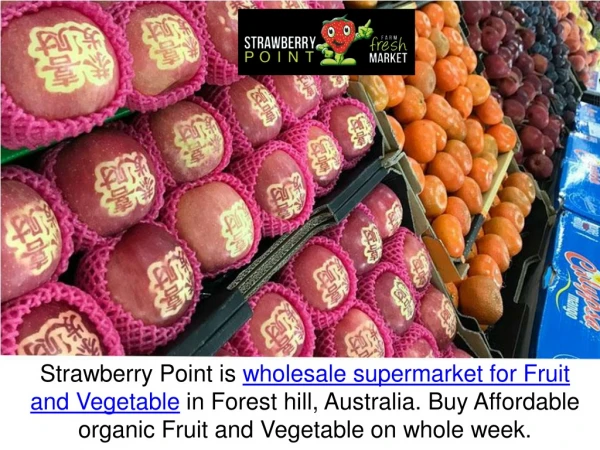 Leading Wholesale Suppliers Of Quality Fresh Fruits And Vegetables
