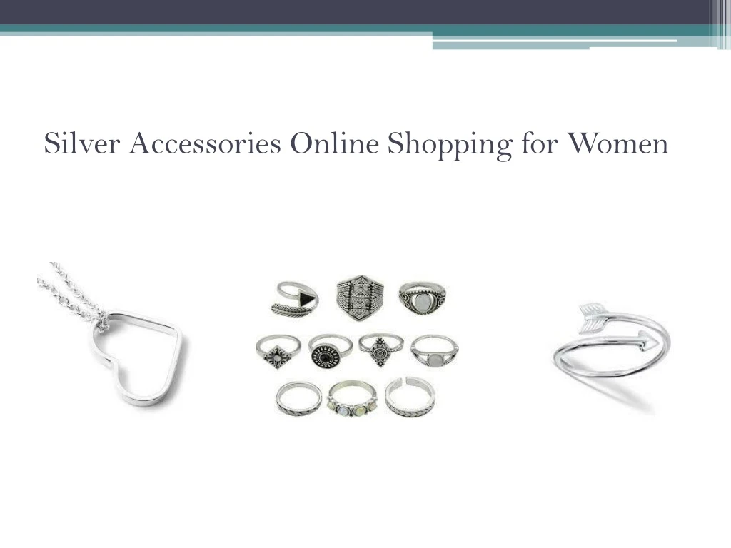 silver accessories online shopping for women