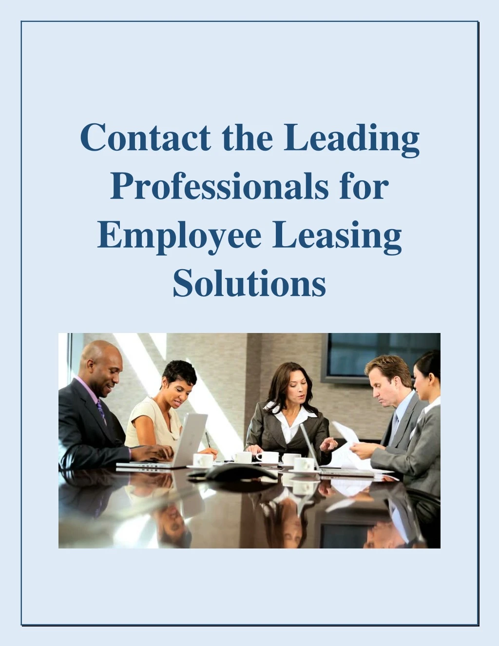 contact the leading professionals for employee
